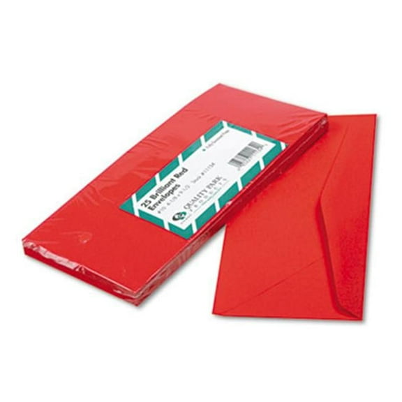 Quality Park  Colored Envelope - Red - No.10