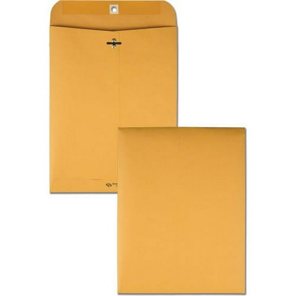 Quality Park Extra Heavy-duty Kraft Clasp Envelopes Clasp - 8 3/4" Width x 11 1/2" Length - 32 lb - Gummed - Kraft - 100 / Box - Cameo