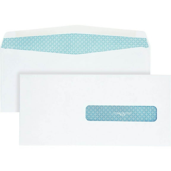 Quality Park HCFA-1500 Claim Form Envelopes Single Window - #10 1/2 - 4 1/2" Width x 9 1/2" Length - 24 lb - Gummed - Wove - 500 / Box - White