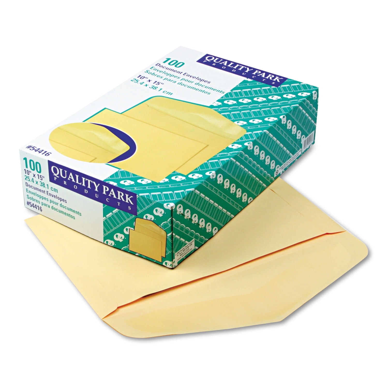 Quality Park Heavy-Duty Document Envelopes, Cameo, 100 / Box (Quantity)