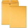 thumbnail image 1 of Quality Park High Bulk 10x13 Kraft Clasp Envelopes Clasp - 10" Width x 13" Length - Gummed - Kraft - 100 / Box - Clear, 1 of 3