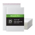 Quality Park Large Bubble Mailers, 10.5 x 16 Inch, White Poly Mailers