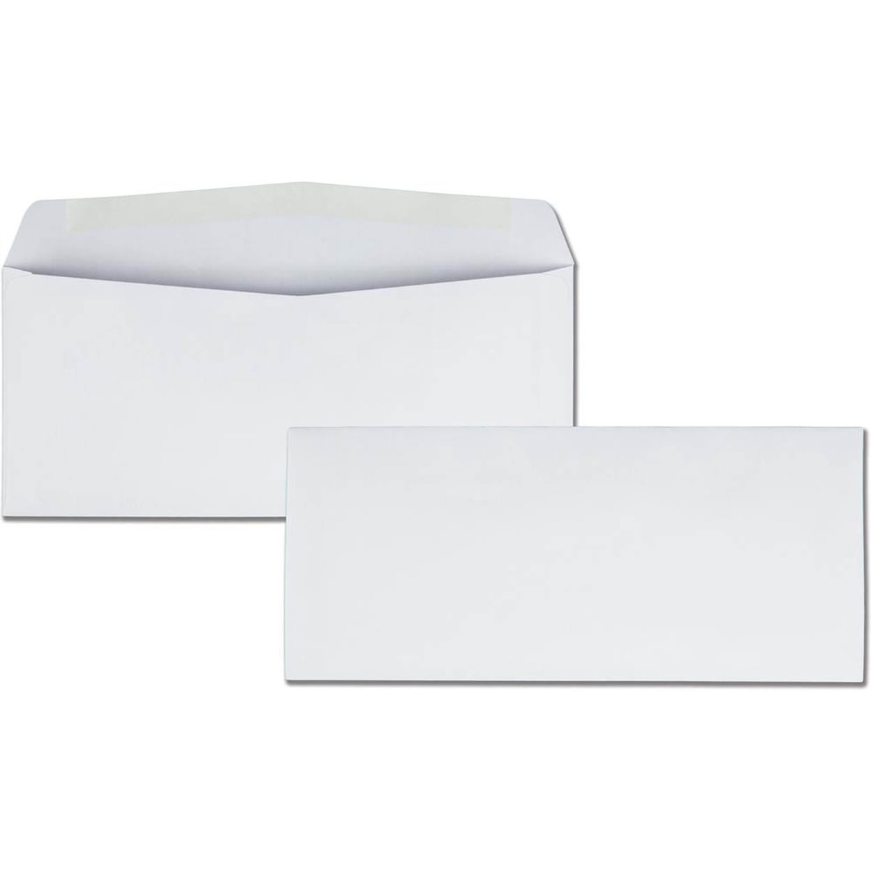 Quality Park No. 10 Regular Business Envelopes - Business- 9 1by2"W x 4 1by8" L- 24 lb - Gummed - Wove - White