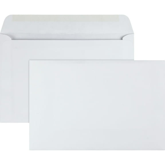 Quality Park Open Side Booklet Envelopes, White, 100 / Box (Quantity)