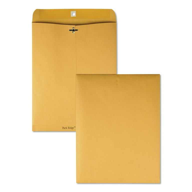 Park Ridge Kraft Clasp Envelope, #97, Square Flap, Clasp/Gummed Closure, 10 x 13, Brown Kraft, 100/Box Park Ridge Kraft Clasp Envelope, #97, Square Flap, Clasp/Gummed Closure, 10 x 13, Brown Kraft, 100/Box