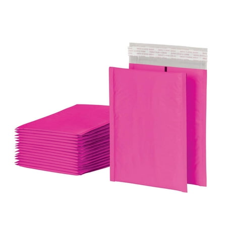 Quality Park Pink Bubble Mailer, 6 x 9 inches, #0 Size Shipping Envelopes, Water Resistant Poly, Redi-Strip Peel Off Closure, 30 Pack
