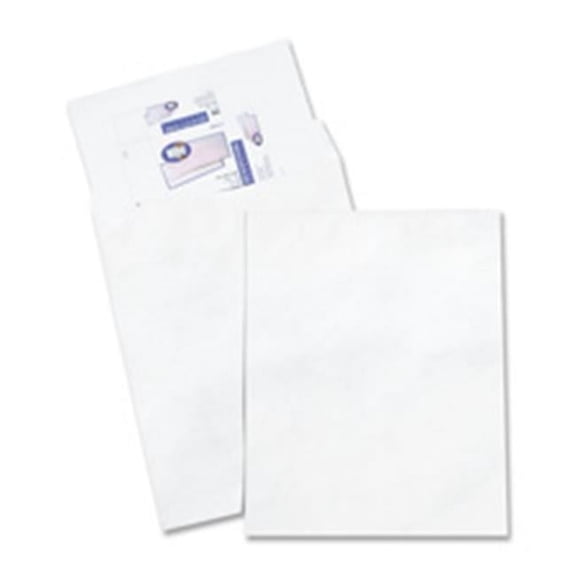 Quality Park Products Tyvek Open-End Jumbo Mailers - White - 13in.x19in.