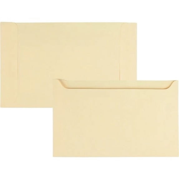 Quality Park 63872 Paper File Jackets, 5" x 8 1/8", 2 Point Tag, Buff, 500/Box