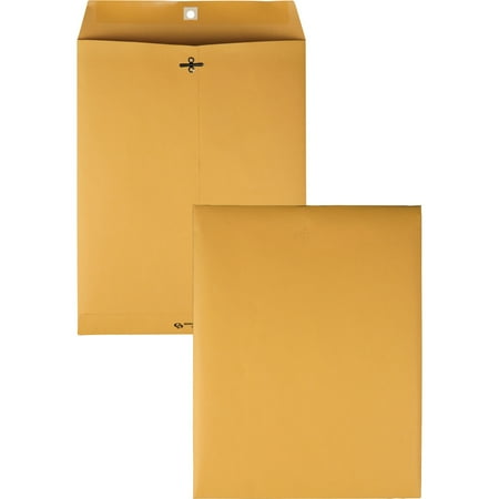 Quality Park, QUA37897, Gummed Kraft Clasp Envelopes, 100 / Box, Kraft
