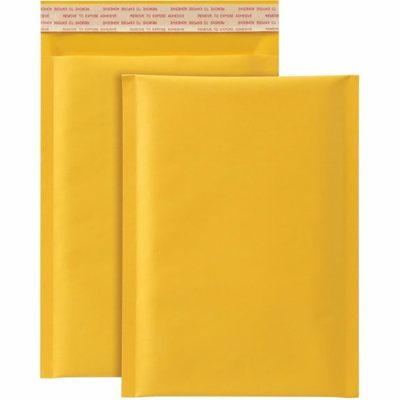 Quality Park QUA95001 6 in. x 9 in. Redi-Seal Adhesive Closure Barrier Bubble Cushion #0 Kraft Bubble Mailers - Brown Kraft (25/Pack)
