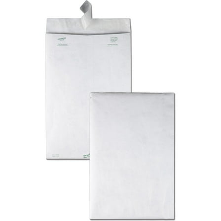 Quality Park, QUAR1660, Flap-Stik Open-end Envelopes, 100 / Box, White