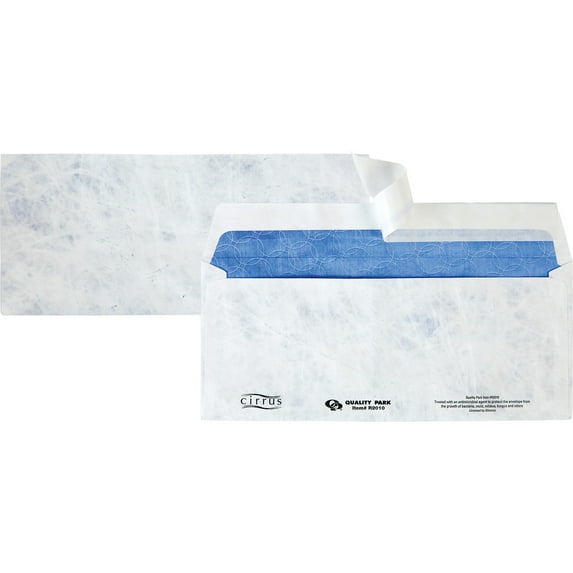 Quality Park, QUAR2010, Business Tyvek Envelopes, 100 / Box, White