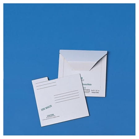 Quality Park Redi-File Disk Pocket Mailer - White - 10-Pack