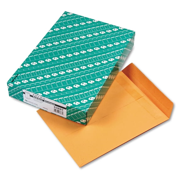 Quality Park Redi-Seal Catalog Envelopes, 9 1/2" x 12 1/2", Kraft, Box Of 100