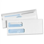 Quality Park Redi Seal Envelope #10 4 1/8 x 9 1/2 Double Window White 500/Box 24559