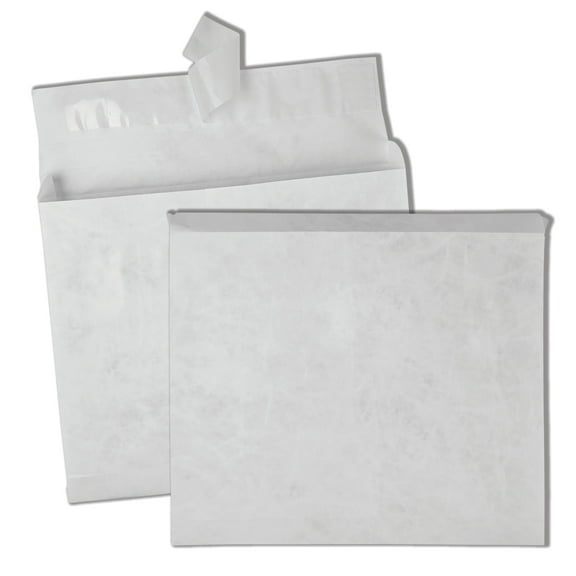 Quality Park Tyvek Expansion Envelopes, 10" x 13" x 2", 18 Lb, White, Carton Of 100