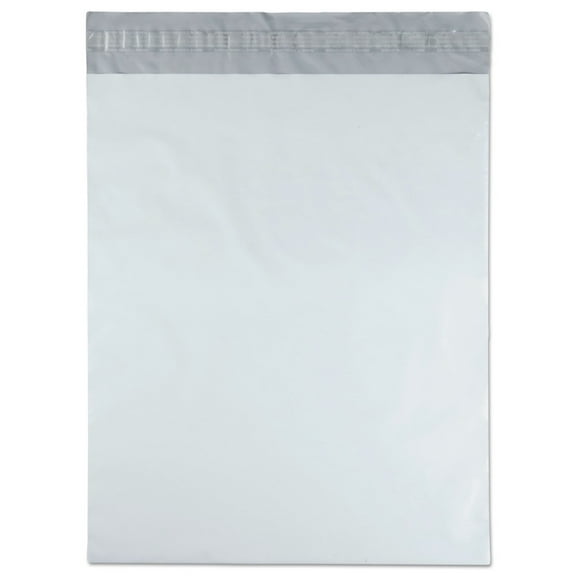 Quality Park White Poly Mailing Envelopes, White, 100 / Pack (Quantity)