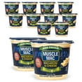 thumbnail image 1 of Muscle Mac Microwavable Macaroni & Cheese Cups - Aged Sharp White Cheddar Cheese - Made With Real Cheese & Butter (Updated Formula) - Vegetarian-Friendly Pea Protein - 3.6 oz, 1 of 5