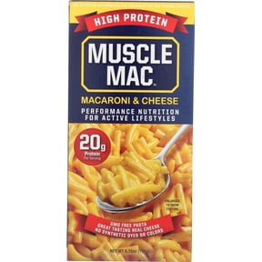 Muscle Mac High Protein Macaroni & Cheese Dinner with Real Cheese, 20g of protein, 6.75 oz
