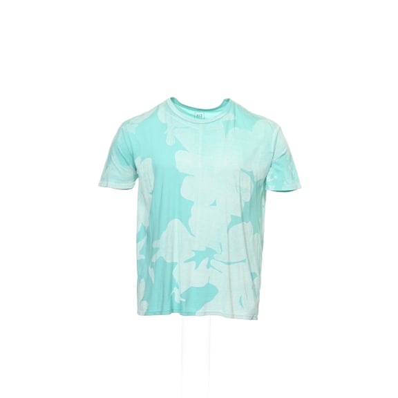 Quality Peoples Aqua Abstract T-Shirt Tee Shirt , Size XLarge