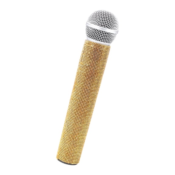Quality Performances Microphone Toy Accessories With Glittering Design Enhances Stage And Visual Appeal