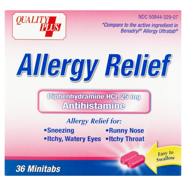 Quality Plus Allergy Relief Minitabs, 36ct Tablets