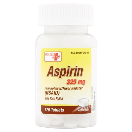 Quality Plus Aspirin Pain Reliever/Fever Reducer Reducer Tablets, 325 mg, 175 count