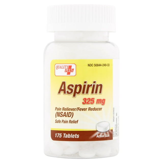 Quality Plus Aspirin Pain Reliever/Fever Reducer Reducer Tablets, 325