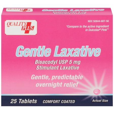 Quality Plus Gentle Laxative Tablets 25 ct Box