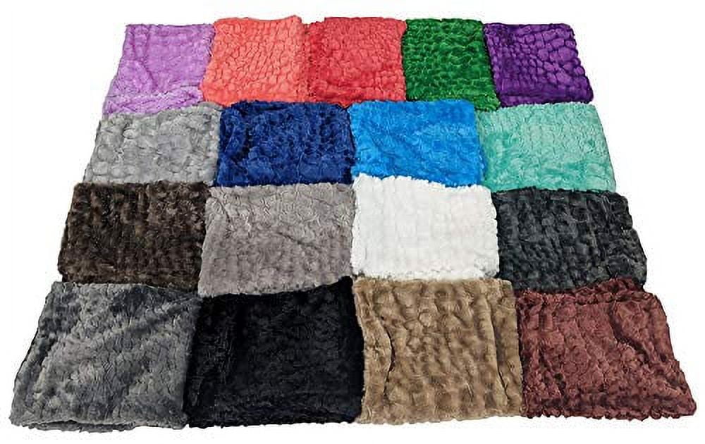 Quality Plush Body Pillow Cover - Fuzzy Pillowcase Covers fit 20" x 60" Brown Color