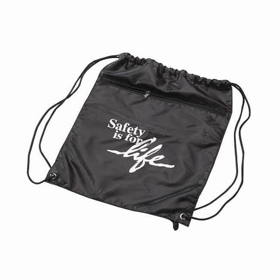 Quality Resource Group Backpack w/Drawstring,17-1/2x15 In.,BLK N210/L