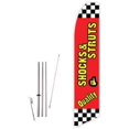thumbnail image 1 of Quality Shocks & Struts Red Super Novo Feather Flag - Complete with 15ft Pole Set and Ground Spike, 1 of 1