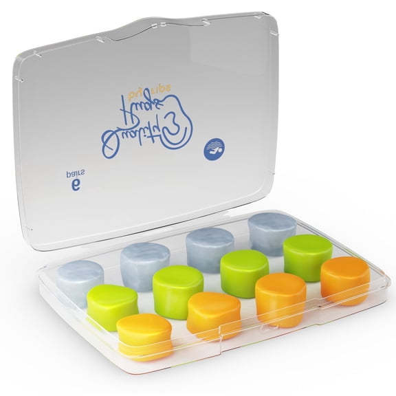 Quality Silicone Ear Plugs 6 Pair - Swimming Moldable Earplugs Women, Kids - Water Ear Plugs Prevent Swimmers Ear - Wax Ear Plugs for Swimming Great for Pool, Surfing, Bathing, Water Skiing Diving