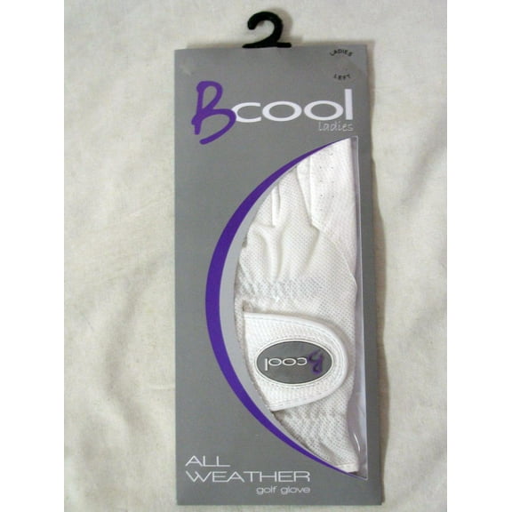 Quality Sports B Cool All Weather Golf Glove (White, LEFT, MEDIUM, Ladies) NEW