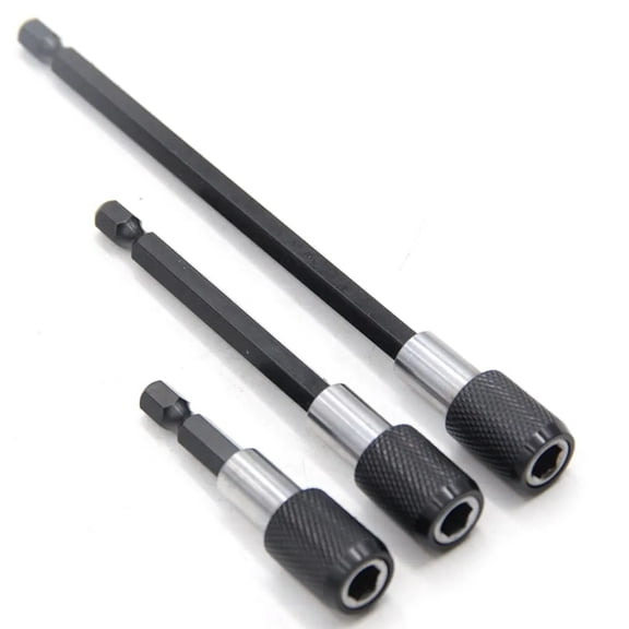 Quality Steel SelfLocking Drill Bit Holder Extension Rod For Home Repairs