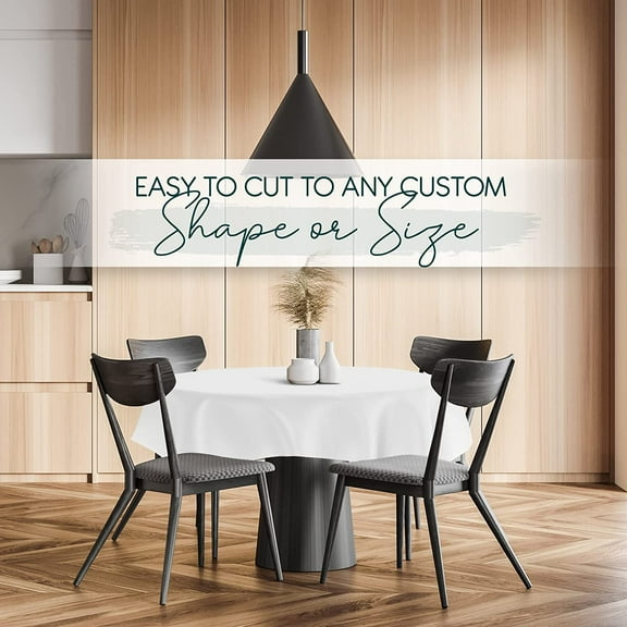 Quality Table Pad Protector, Protection from Spills, Scratches & Heat - Reusable Vinyl Table Cloth with Cushion Flannel Backing (108" L x 54" W)