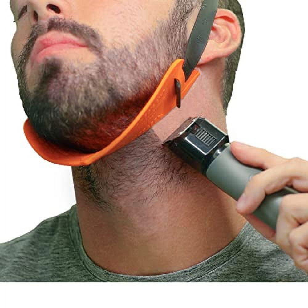 Quality Time Beard Neckline Shaper Guide; A HandsFree, Flexible and Adjustable Beard Template