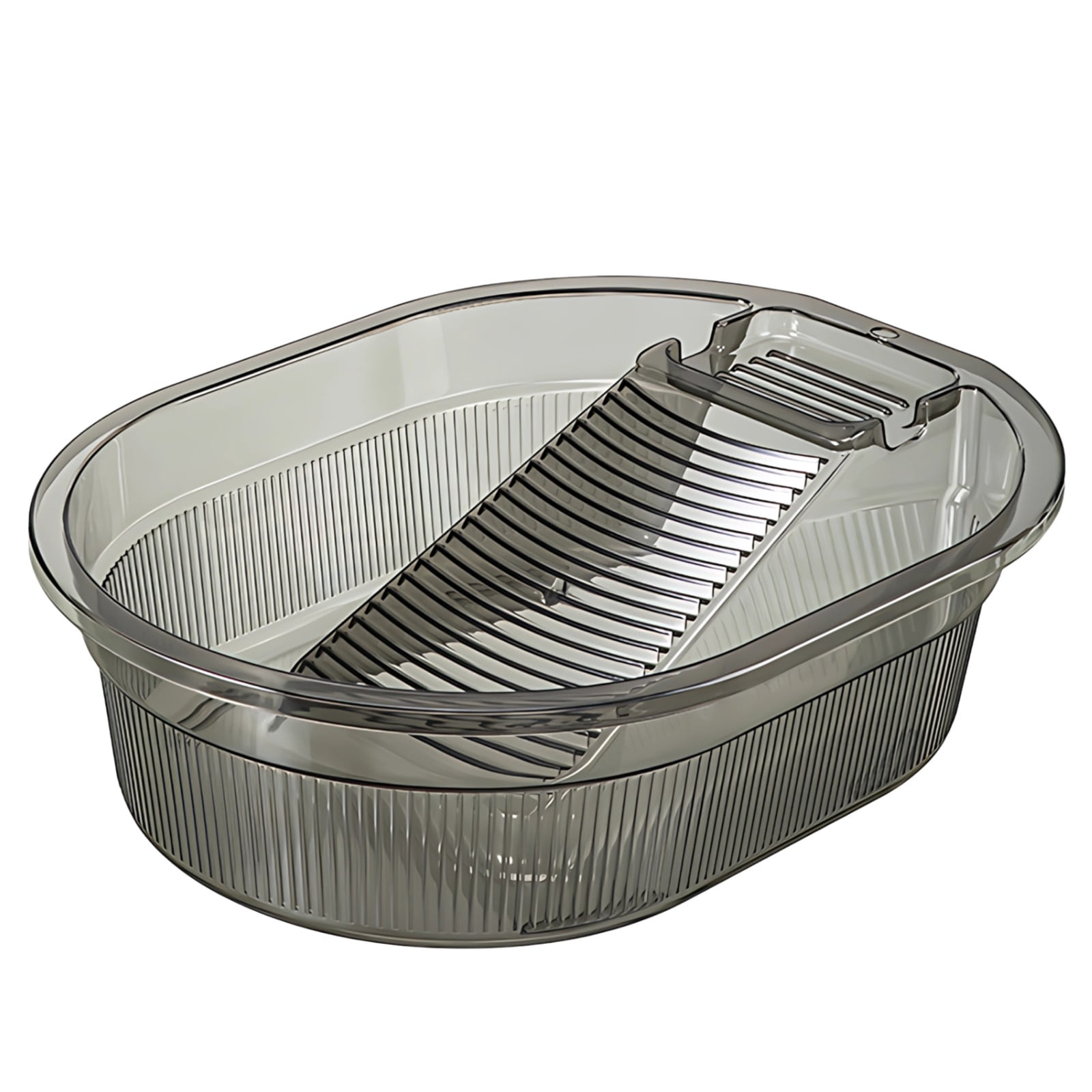 Quality Transparent Laundry Basin, Integrated Washboard for Hand Washing, Non-Slip Portable Washing Tub, Long-lasting Plastic for Dorm Room, Home, Apartment
