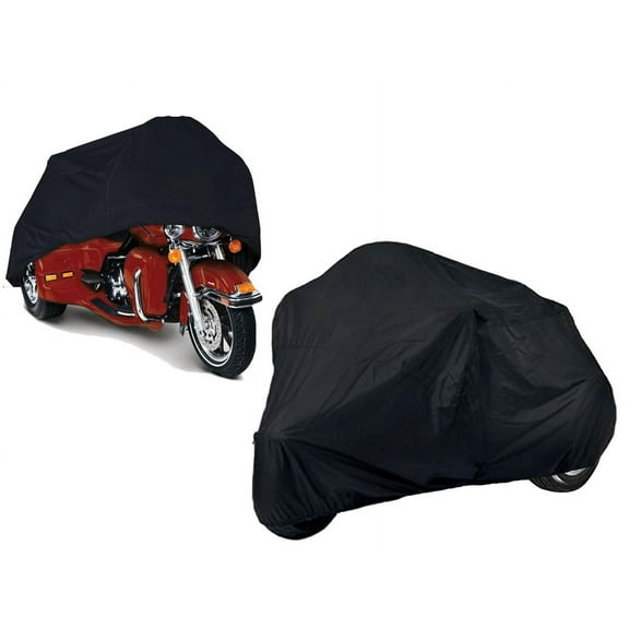 Quality Trike Cover Compatible for Champion Trikes Harley-Davidson Sportster 3-Wheeler. TOP OF THE LINE PROTECTIVE BIKE TARP. Breathable and Portable Vehicle Protection