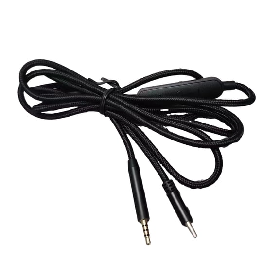 Quality USB C Cable for QC35 QC45 Headset Cord Remote Volumes Control Mic