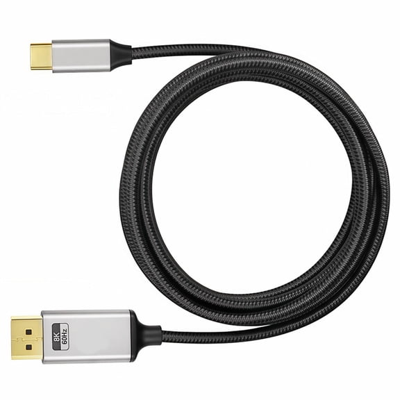 Quality USB C to DisplayPort Video Cable for Superior Visual Experience Type C to DisplayPort Converters Cord for Home