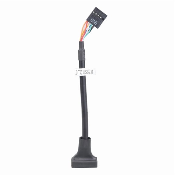 Quality USB3.0 Header to USB2.0, 20Pin USB3.0 to 9Pin USB2.0 Adapter Cable for Desktop and Laptops Connectivity 5Gbps