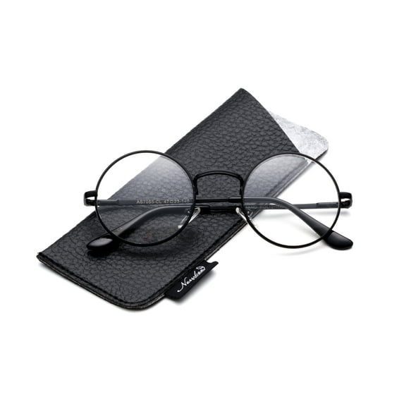 Quality Unisex Retro Round Reading Glasses Spring Hinge Stainless Steel Frame Metal Round Reading Glasses