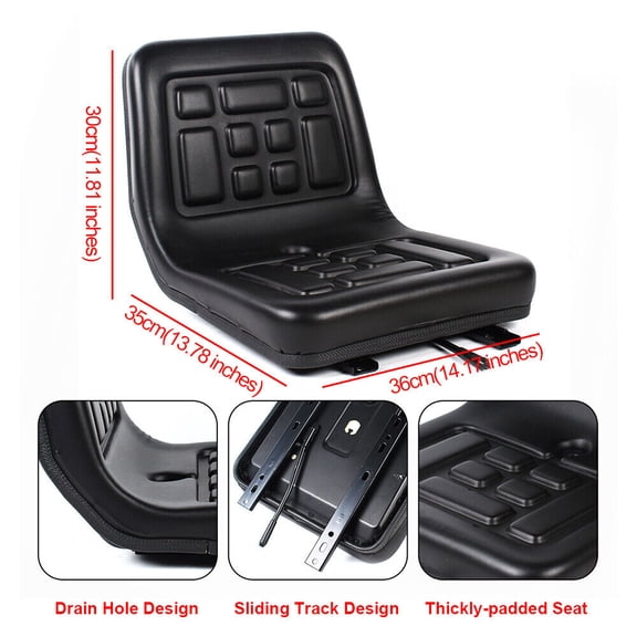 Quality UniversaL Waterproof Seat Tractor Dumper Mower Digger Black Tractor Seat