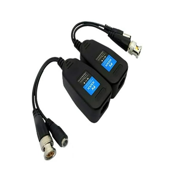 Quality Video Balun Connector for CCTV 300m UTP Transmission, Pure Copper Core, Easy Setup for AHD/CVI/TVI/1080P Systems