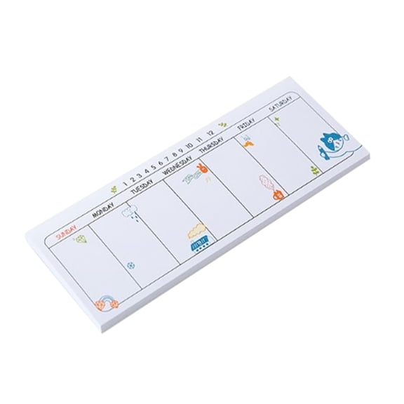 Quality Weekly Planner Notebook Weekly Planning Pads Weekly Calendar Notepads Long-Lasting Random Pattern 40page