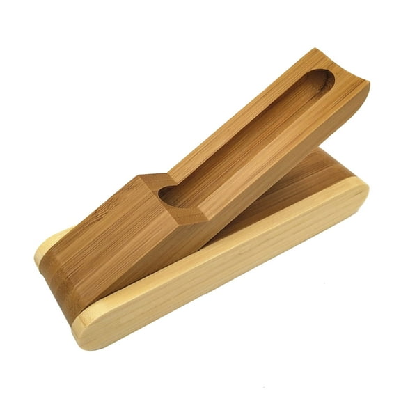 Quality Wooden Pen Case Foldable Design for Single Steel Pen Storage
