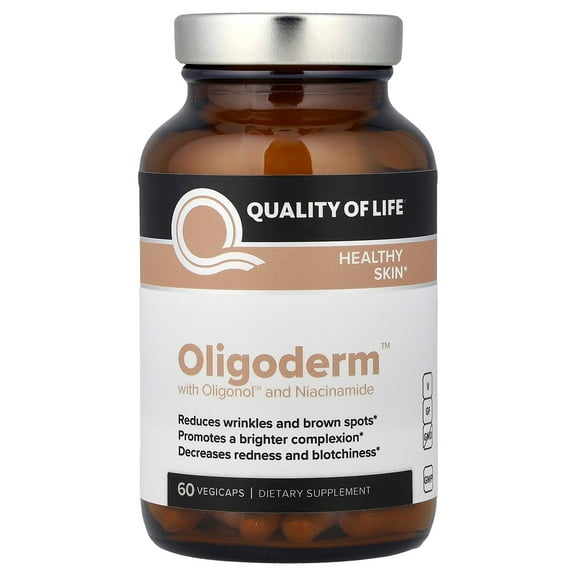 Quality of Life Oligoderm with Oligonol and Niacinamide, 60 VegiCaps