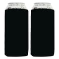 thumbnail image 1 of QualityPerfection 16 oz Can Cooler Sleeves ( 2 Unit ) 4mm Neoprene Blank Beer Drink Coolies, Thermocoolers 16 ounce Tall Boy (2, Black ), 1 of 7