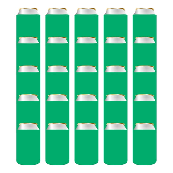 QualityPerfection Foam Can Cooler Sleeves Insulated 12oz Can Holder Set of 25